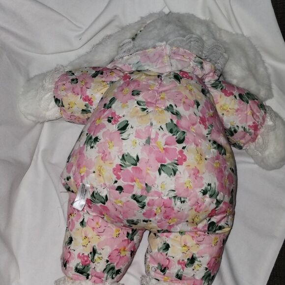 Vntg 1992 Floral Pajama Bunny Plush - Picture 5 of 7